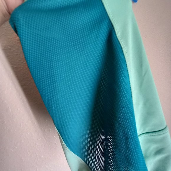 SALOMAN Women’s Breathable Side Mesh Athletic Running Tank Top Teal Blue Small - Picture 6 of 6